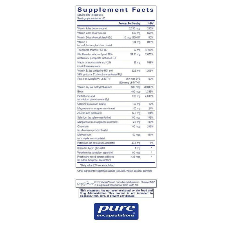 Pure Encapsulations Nutrient 950Â® without Copper, Iron & Iodine -- 180 Capsules