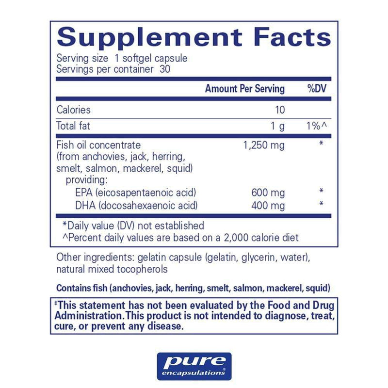 Pure Encapsulations O.N.E. Omega -- 30 Capsules