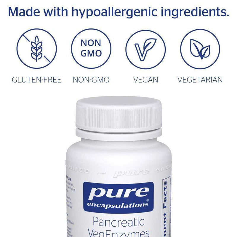 Pure Encapsulations Pancreatic VegEnzymes -- 180 Capsules