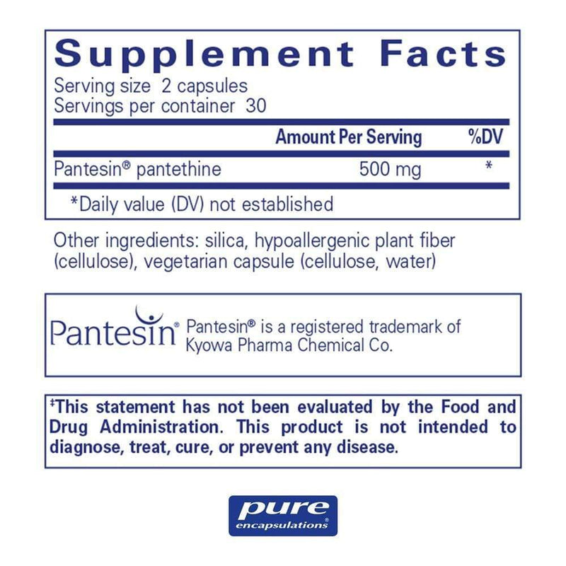 Pure Encapsulations Pantethine -- 60 Capsules