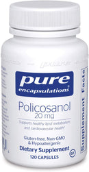Pure Encapsulations Policosanol 20 mg -- 120 Capsules