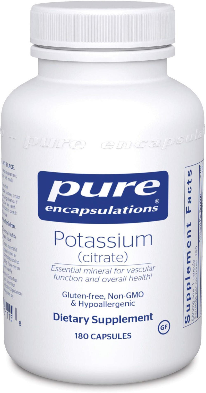 Pure Encapsulations Potassium (citrate) -- 90 Capsules 180 capsules