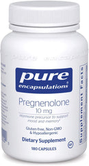 Pure Encapsulations Pregnenolone 10 mg -- 60 Capsules 180 capsules