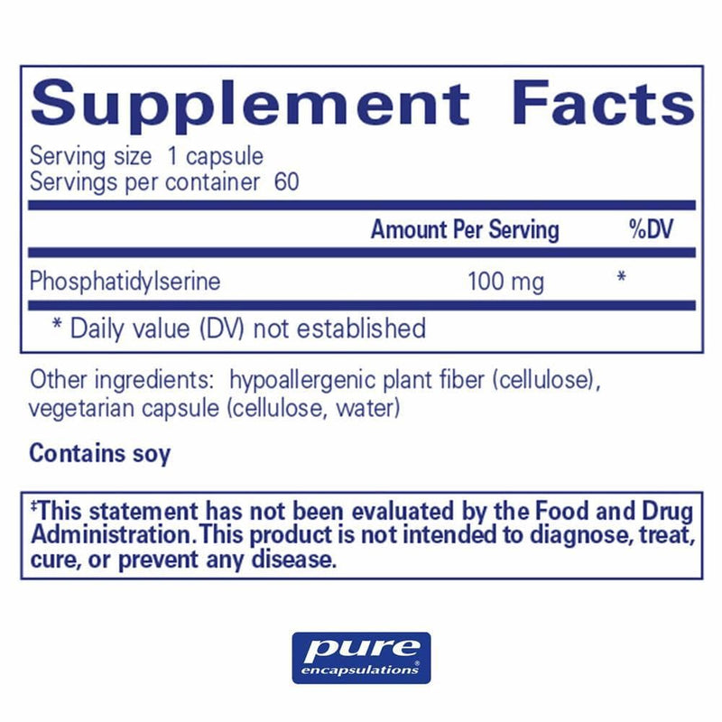 Pure Encapsulations PS 100  -- 60 Capsules