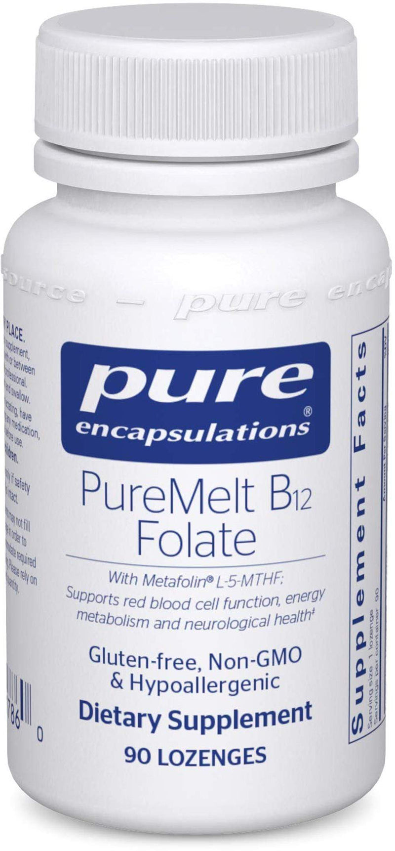 Pure Encapsulations PureMelt B12 Folate -- 90 lozenges