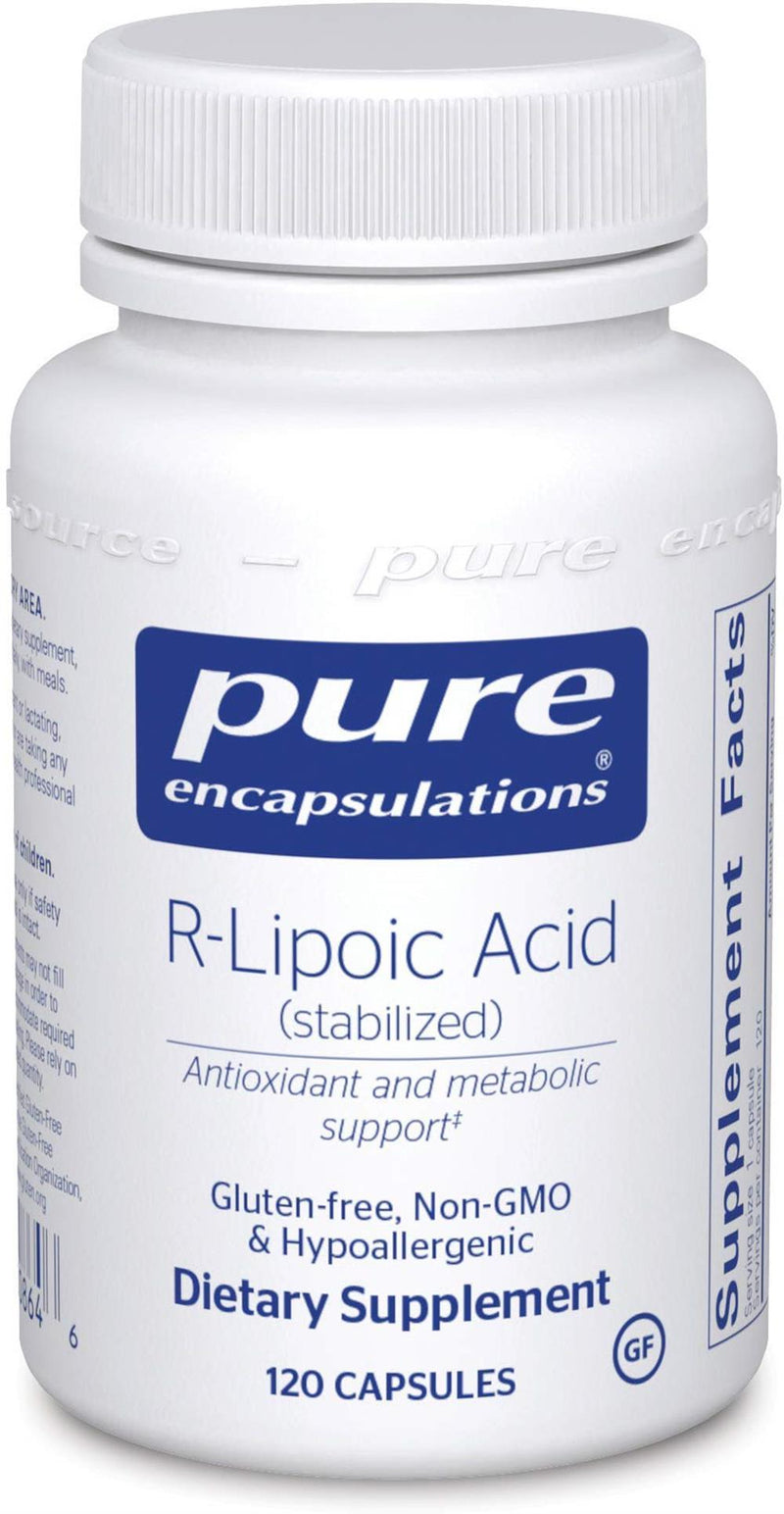 Pure Encapsulations R-Lipoic Acid (Stabilized) -- 60 Capsules 120 capsules
