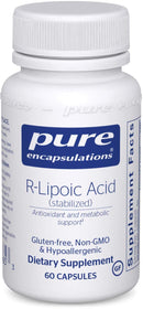 Pure Encapsulations R-Lipoic Acid (Stabilized)  -- 60 Capsules