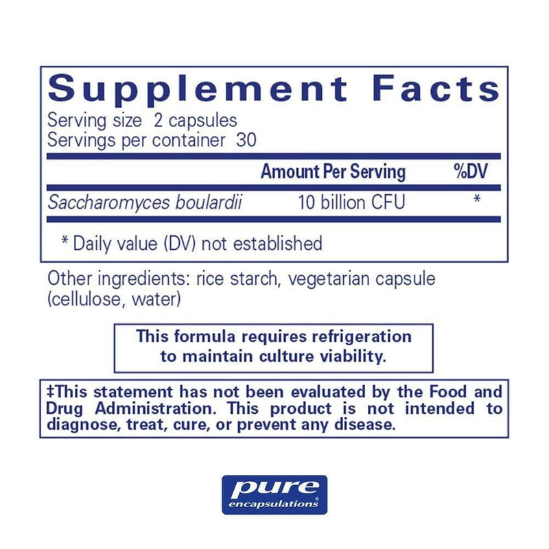 Pure Encapsulations Saccharomyces Boulardii -- 60 Capsules