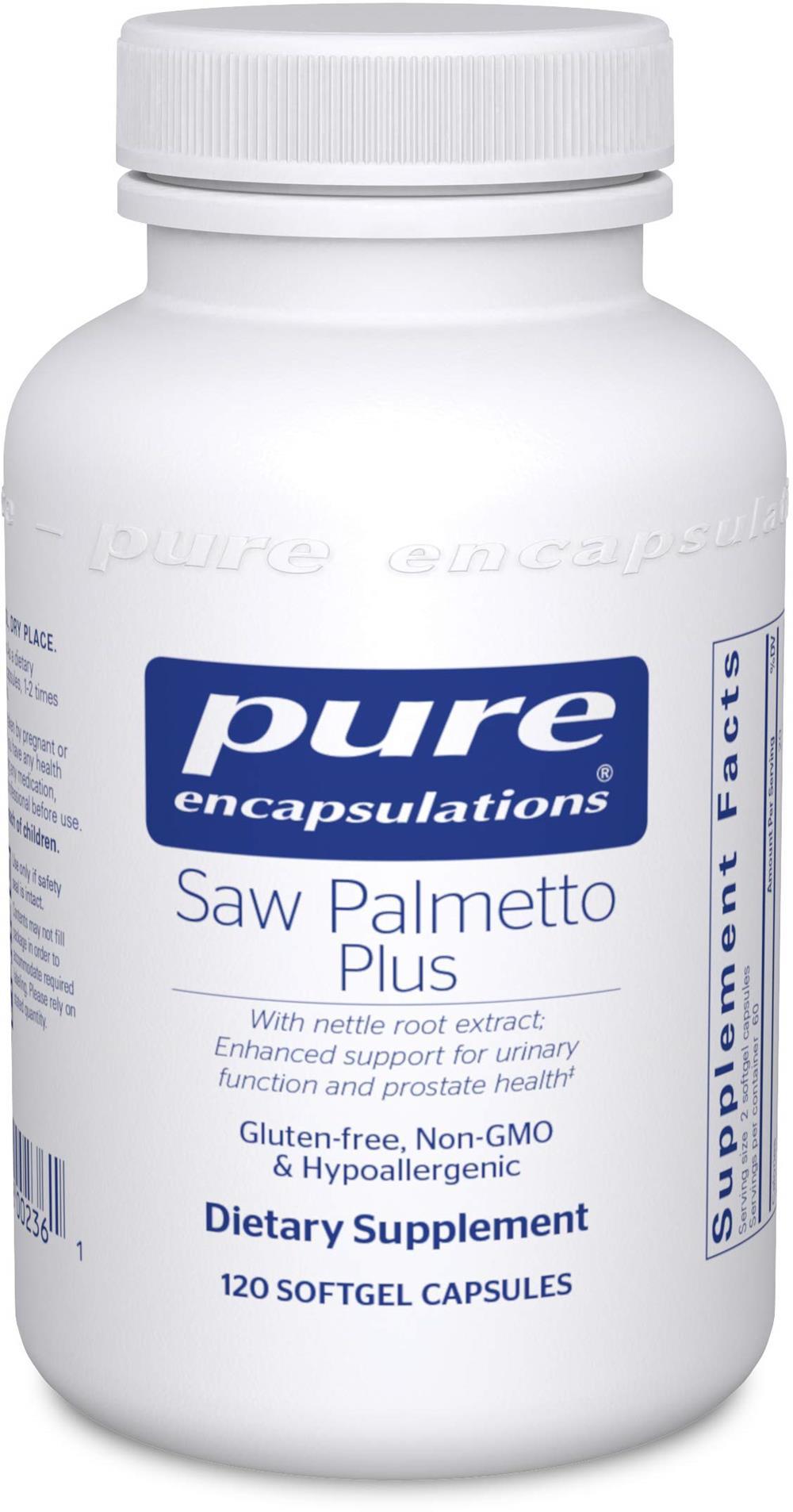 Pure Encapsulations Saw Palmetto+  w/Nettle Root -- 60 Capsules 120 capsules