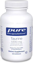 Pure Encapsulations Taurine 1,000 mg -- 120 Capsules