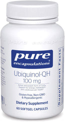 Pure Encapsulations Ubiquinol-QH 100 mg -- 60 Capsules