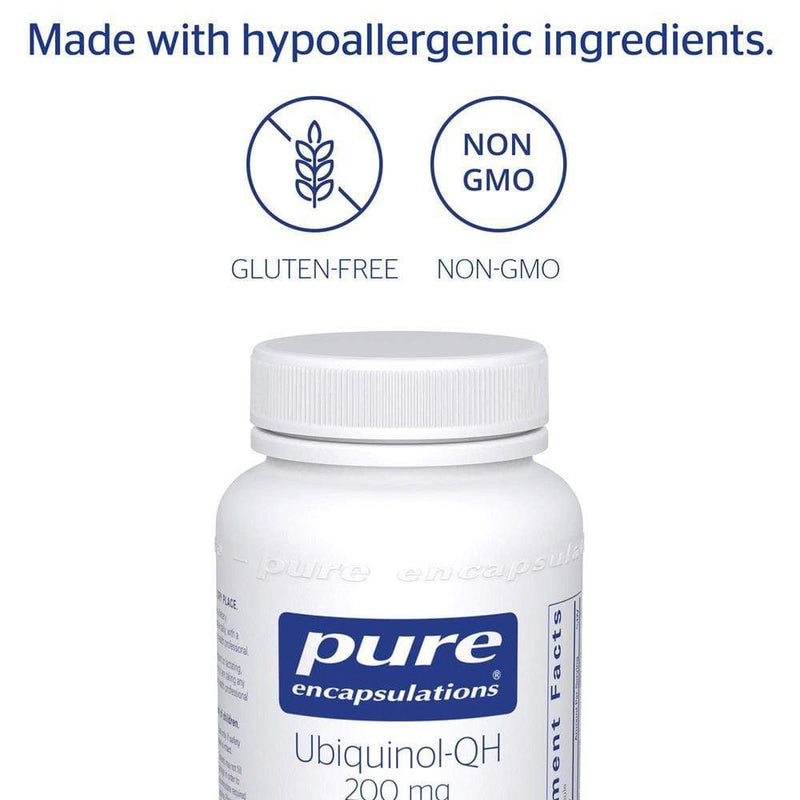 Pure Encapsulations Ubiquinol-QH 200 mg -- 60 Capsules