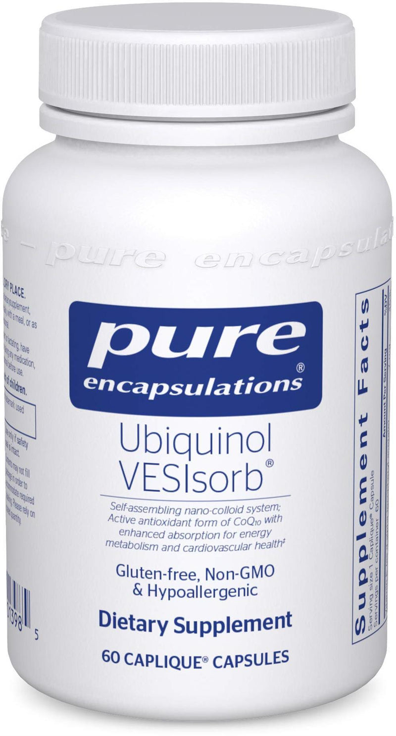 Pure Encapsulations Ubiquinol VESIsorb -- 60 Capsules