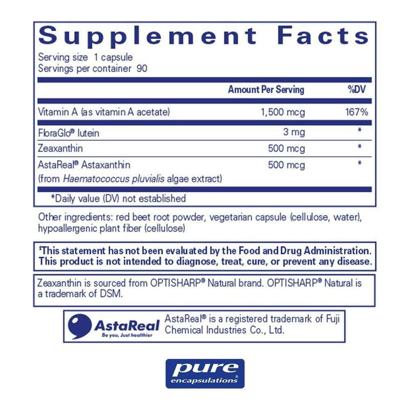 Pure Encapsulations Vitamin A + Carotenoids -- 90 Capsules