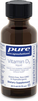 Pure Encapsulations Vitamin D3 liquid -- 22.5 mL