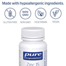 Pure Encapsulations Zinc 15Â  -- 60 Capsules