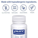 Pure Encapsulations Zinc -- 30 -- 60 Capsules