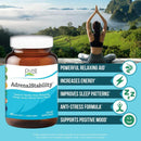 Pure Essence Adrenal Stability by Pure Essence Labs - Natural Adrenal Health Support Supplement for Fatigue,Stress, Anxiety Relief, Improved Mood & Focus, Cortisol Management - 30 Capsules