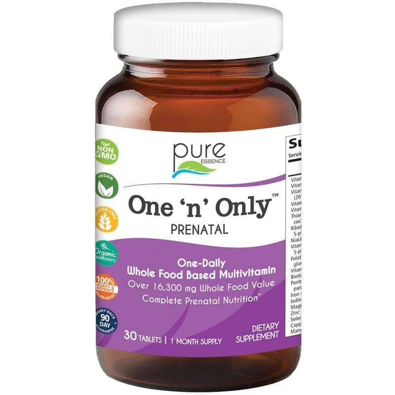 Pure Essence One n Only Prenatal Vitamins -- 30 Tablets