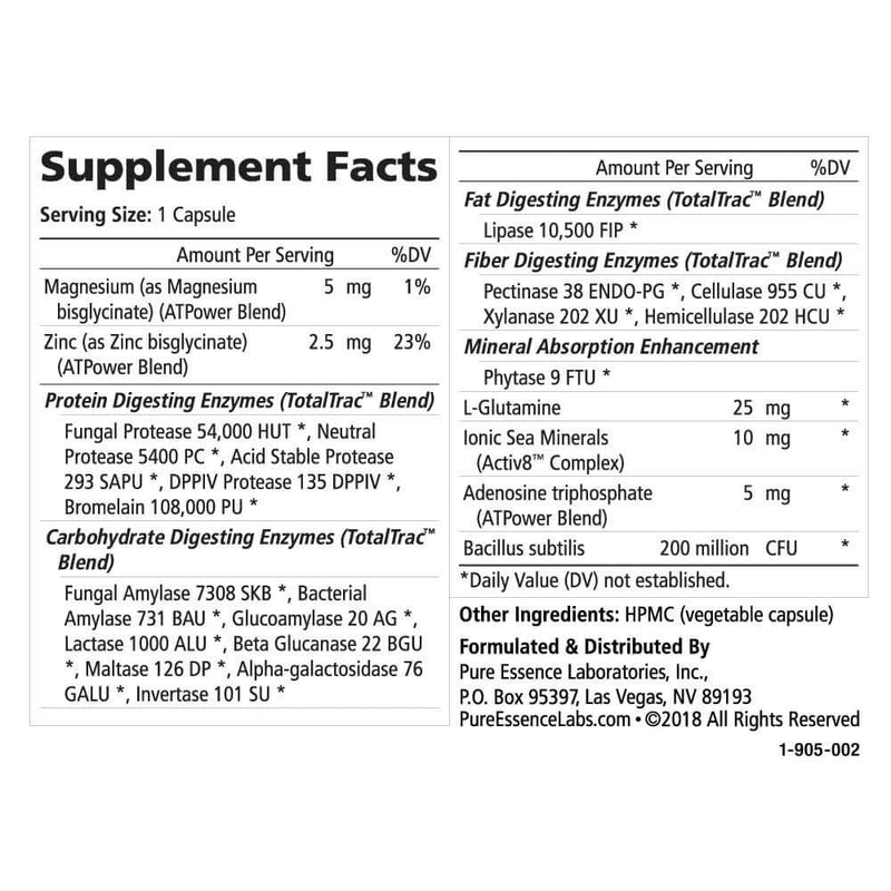 Octozymes Pure Essence Real-Zymes Keto Digestive Enzymes -- 30 Capsules