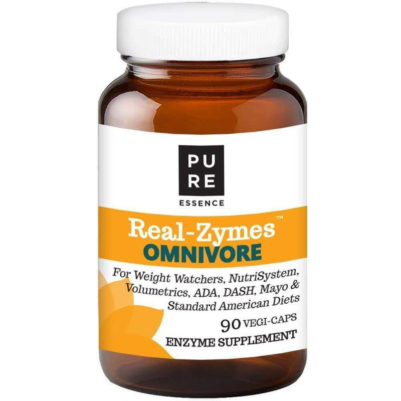 Pure Essence Real-Zymes Omnivore Digestive Enzymes -- 30 Capsules 90 Capsules