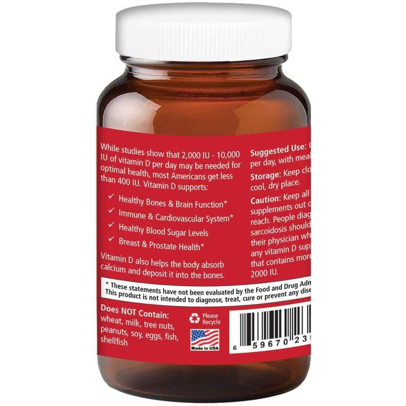 Pure Essence Vitamin D 2000 IU -- 30 Capsules