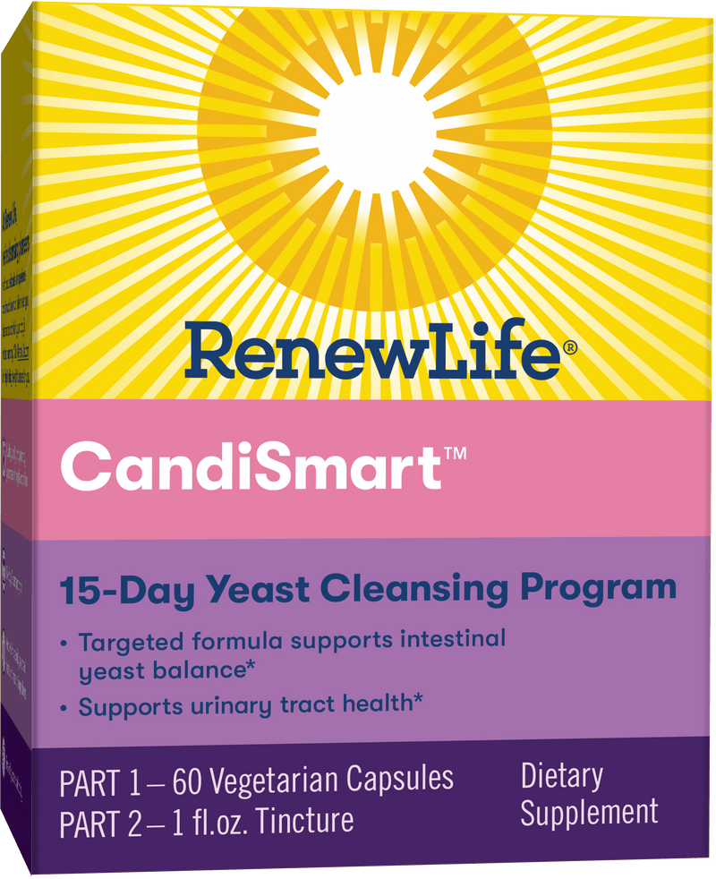 Renew Life CandiSmart Yeast Cleansing Formula 15-Day Program -- 2-Part Kit