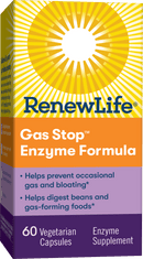 Renew Life Gas Stop Digestive Enzymes + Fennel -- 60 Vegetarian Capsules
