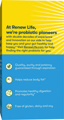 Renew Life Healthy Weight Probiotics + Prebiotics -- 60 Vegetarian Capsules
