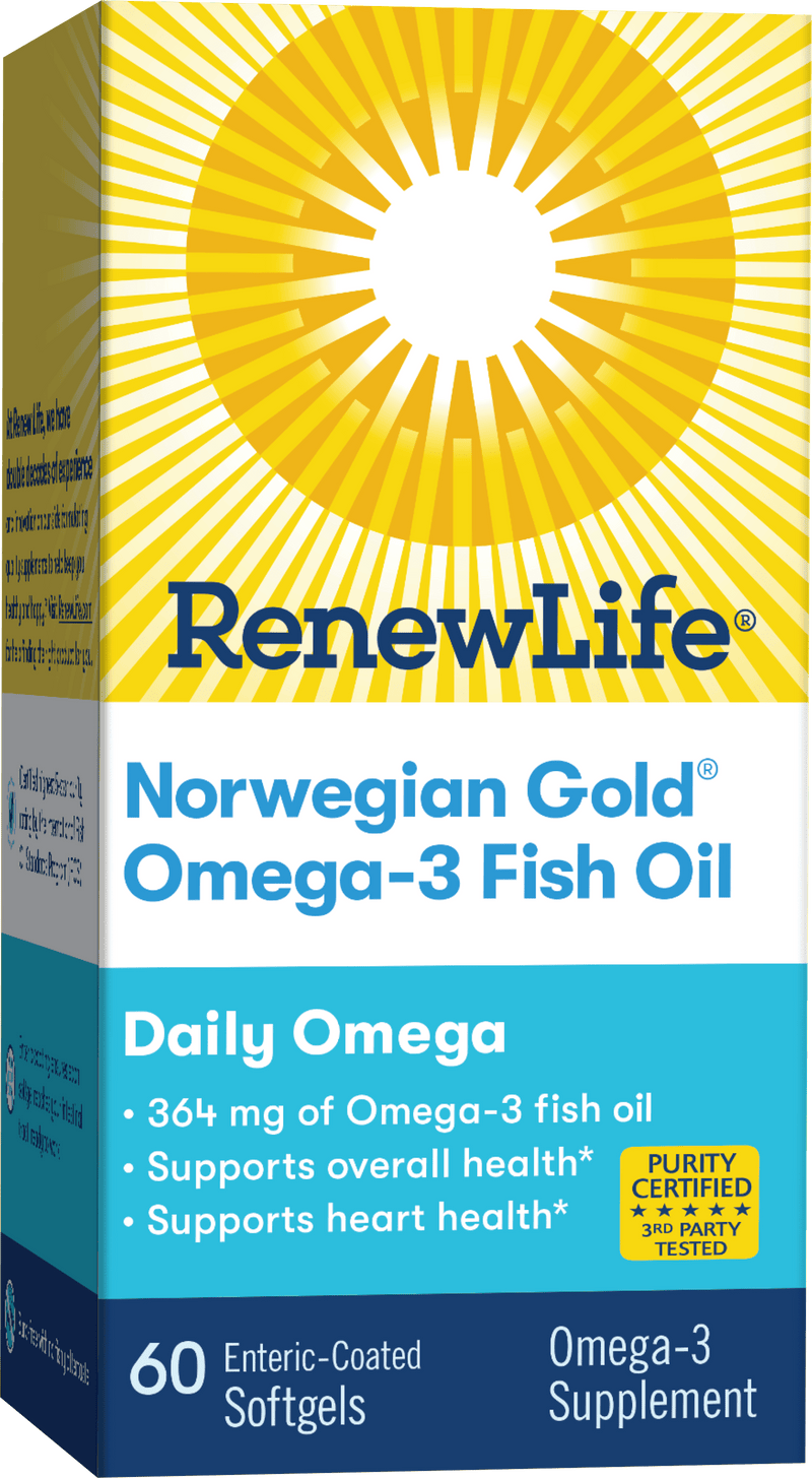 Renew Life Norwegian Gold Daily Omega -- 60 Softgels