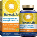 Renew Life Norwegian Gold Super Critical Omega - 30 Fish Gels