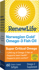 Renew Life Norwegian Gold Super Critical Omega -- 60 Softgels