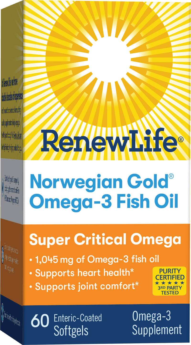 Renew Life Norwegian Gold Super Critical Omega -- 60 Softgels
