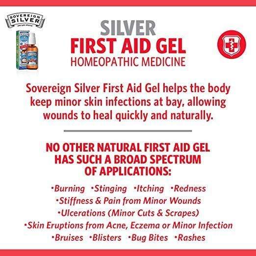 Sovereign Silver Bio-Active Homeopathic First Aid Gel 10 ppm -- 2 fl oz