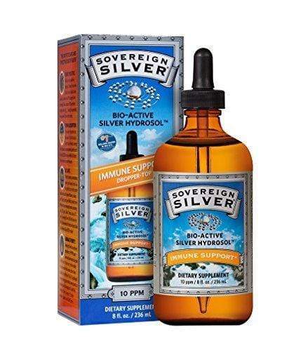 Sovereign Silver Bio-Active Silver Hydrosol Dropper-Top 10 ppm -- 2 fl oz 8 fl oz