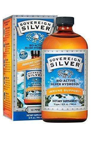 Sovereign Silver Bio-Active Silver Hydrosol Dropper-Top 10 ppm -- 2 fl oz 32 fl oz