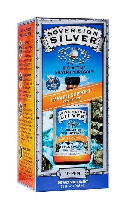 Sovereign Silver Bio-Active Silver Hydrosol (Family Size) 10 ppm -- 32 fl oz