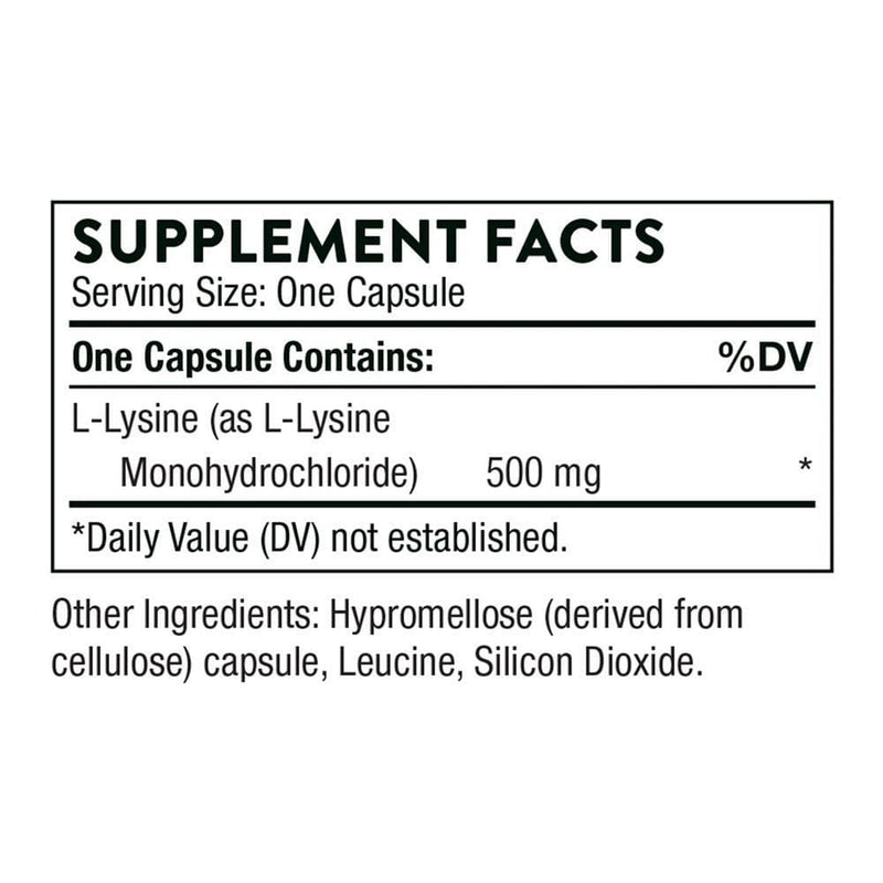 Thorne Research L-Lysine -- 60 Capsules