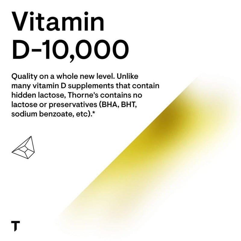 Thorne Research Vitamin D-10,000 -- 60 Capsules