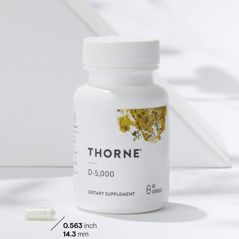 Thorne Research Vitamin D-5000 -- 60 Capsules