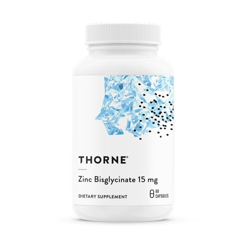 Thorne Research Zinc Bisglycinate 15 mg -- 60 Capsules