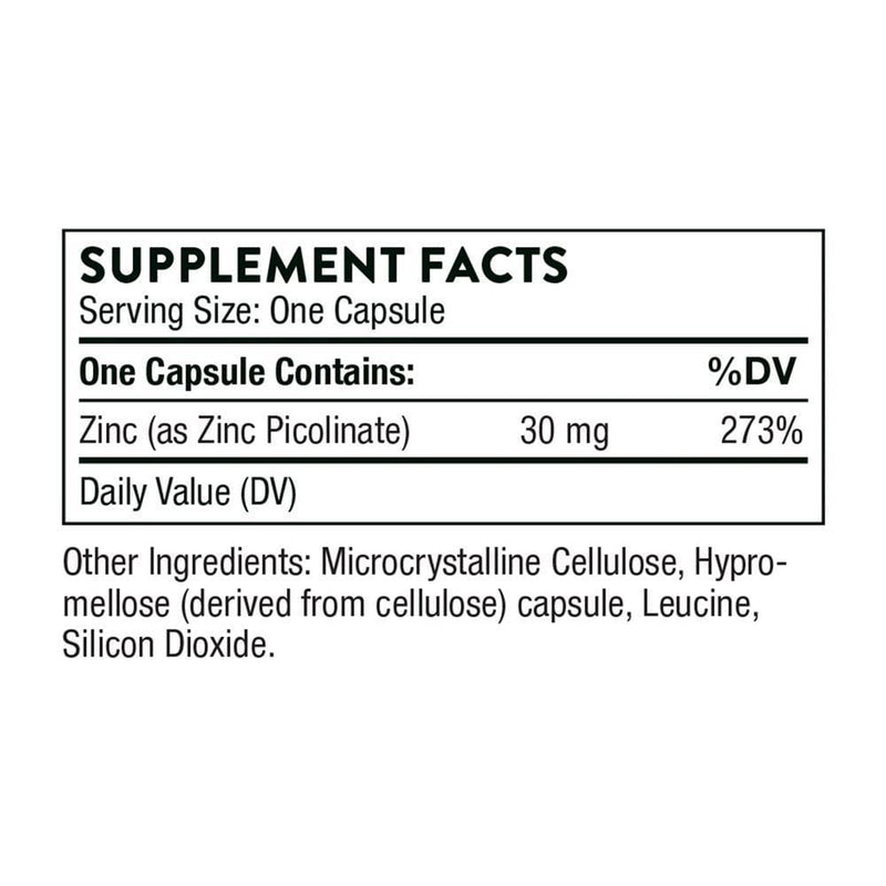 Thorne Research Zinc Picolinate -- 180 Capsule