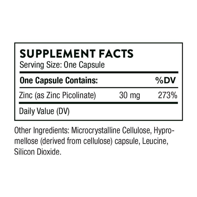 Thorne Zinc Picolinate -- 60 Capsules