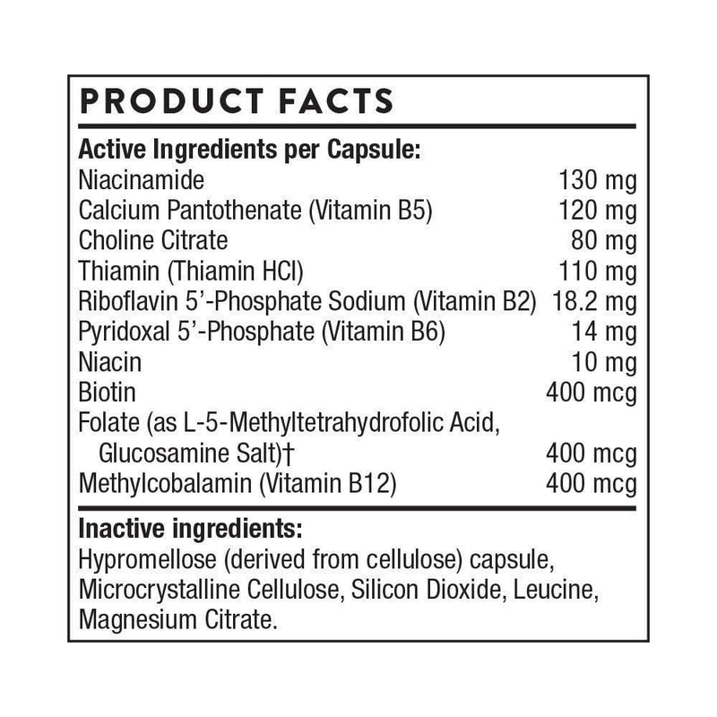 ThorneVet Basic B ComplexVET -- 60 Capsules