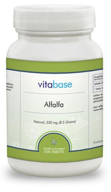 Vitabase Alfalfa (550 mg) -- 250 Tablets