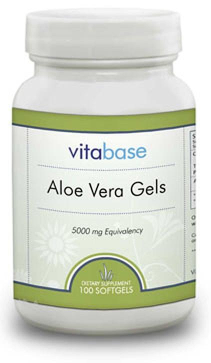 Vitabase Aloe Vera Gels (25 mg) -- 100 softgels