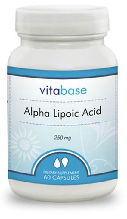 Vitabase Alpha Lipoic Acid (250 mg) -- 60 Vegicaps