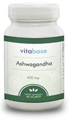 Vitabase Ashwagandha (450 mg) -- 90 Vegetarian Capsules