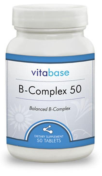 Vitabase B-Complex (50 mg Sustained Release) -- 100 Tablets