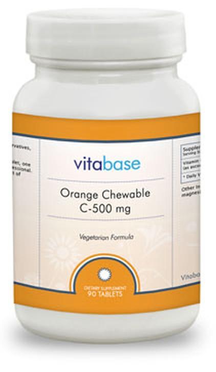 Vitabase Chewable Vitamin C (500 mg) -- 90 Tablets